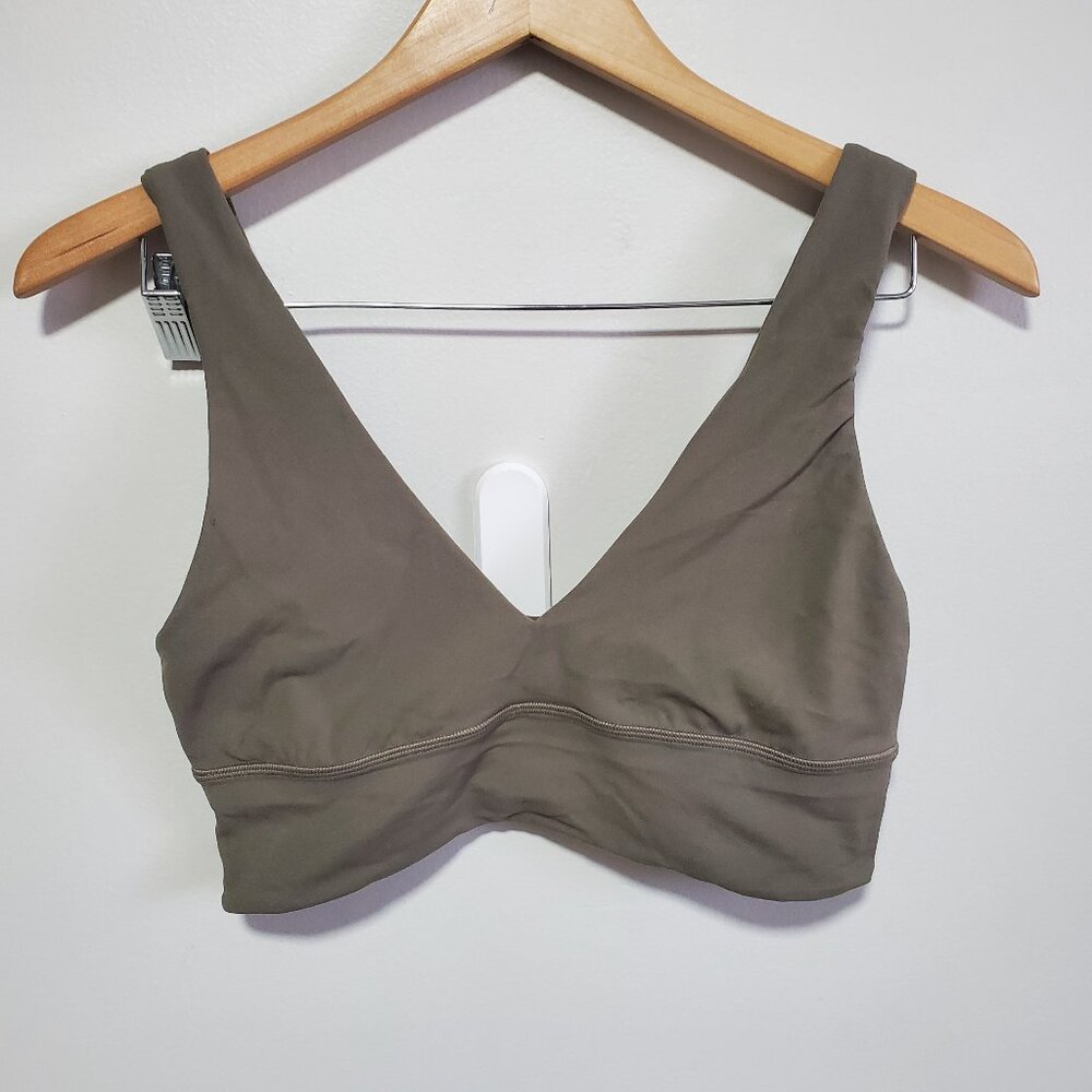 lululemon athletica Olive Green V-Neck Sports Bra